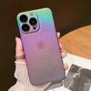 Luxury Rainbow Laser Gradient Frosted Phone Case For Iphone 14 11 12 13 Pro Max 14plus Clear Film Camera Protector Hard Pc Cover