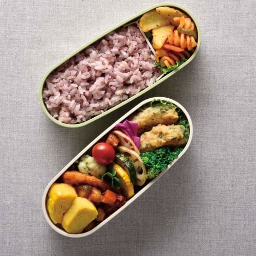 Thermos Lunch Box 2 Tiers Fresh Lunch Box 600ml Light Green DJT-600W LTG