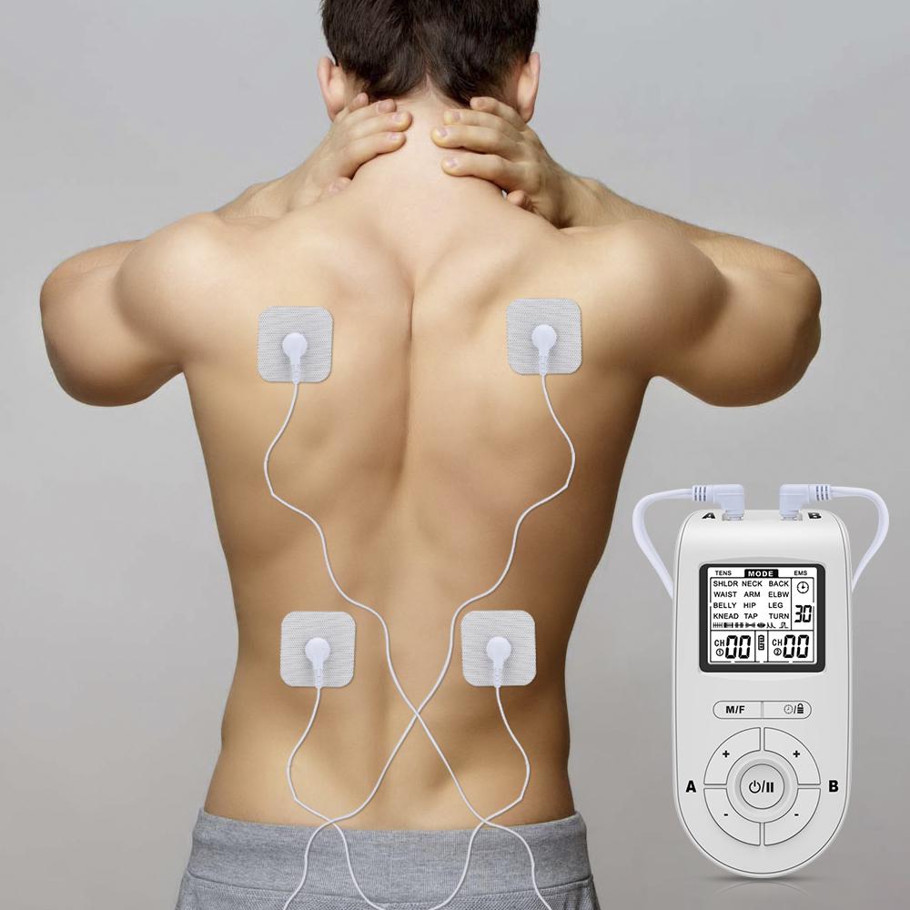 Back Body Massager Electric Muscle Stimulator 24 Modes 40 Gears Dual Output Device Digital Meridian Health Care Instrument
