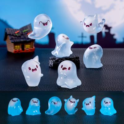 Cute and Luminous Halloween Ghost FigurinesDecorative Accessories Desktop Mini Ornaments