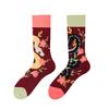 Creative and Fun Cartoon AB Trendy  Asymmetric Mandarin Duck  Men's and Women's Cotton Socks Medium High Socks