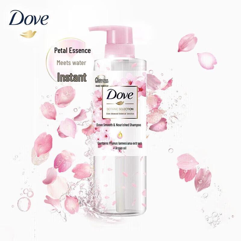DOVE Ботанический шампунь «Гладкий и шелковистый»