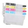 Ink Cartridges Compatible Refill Replacement 4 Colors With Permanent Chip for Inkjet Printer ICBK62 ICC62 ICM62 ICY62