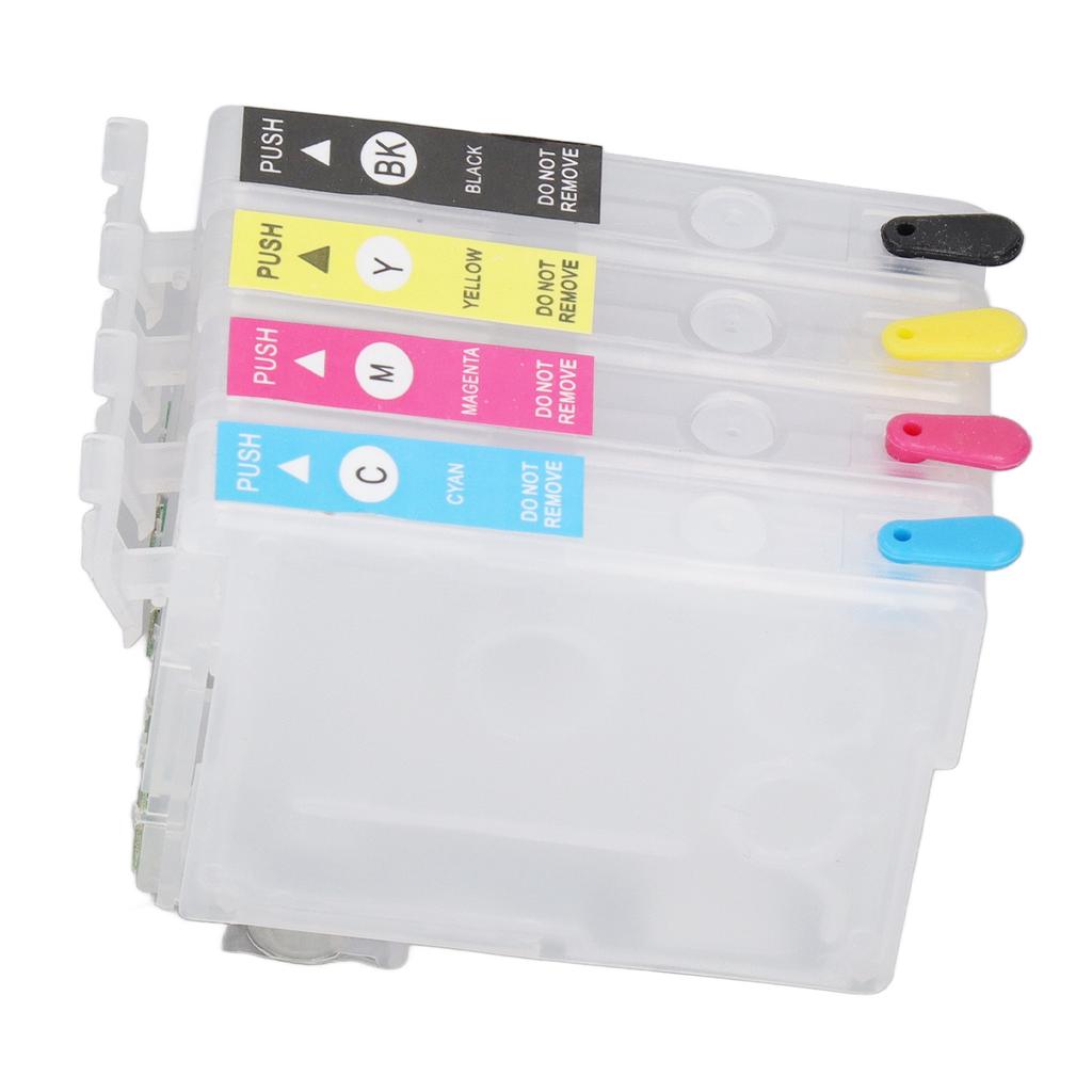 Ink Cartridges Compatible Refill Replacement 4 Colors With Permanent Chip for Inkjet Printer ICBK62 ICC62 ICM62 ICY62