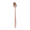 Rose Small Spoon with Long Handle Stainless Steel Long Spoon Small Rose Stirring Teaspoon for Dessert Coffee Cake Nice Gift