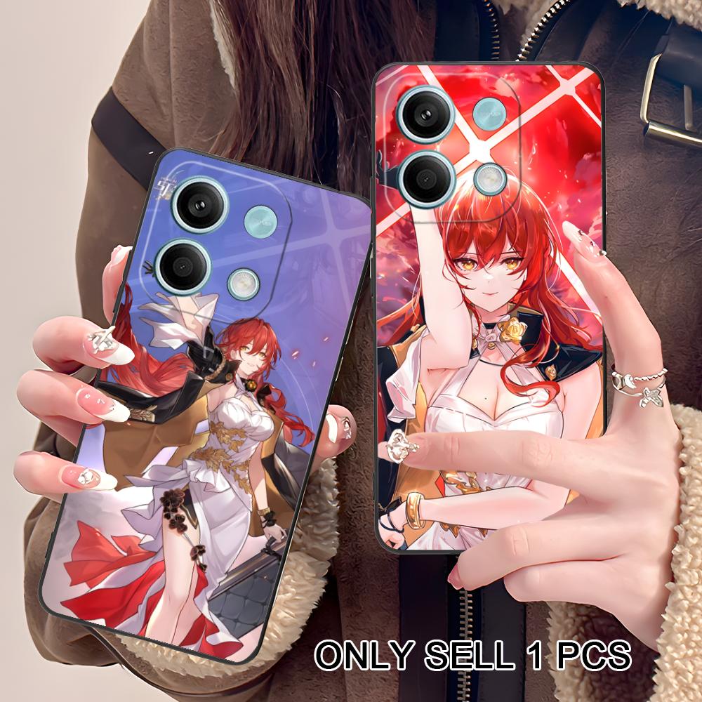 HSR Himeko Matte TPU Mobile Phone Case for POCO F8 F7 F6 F5 F4 F3 F2 Pro GT C75 C71 C65 C61 C40 Pro Ultra Colorful Cover