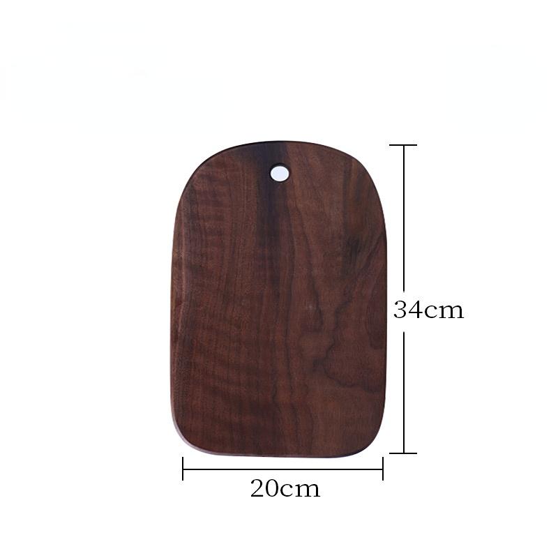 1pc Irregular Shape Cutting Board Solid Black Walnut Wood Board Food Steak Board Charcuterie Board