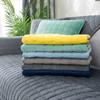 Square Grid Plush Sofa Cushion Non -Slip Thick Sofa Covers Cushion Flannel Sofa Cover Removable Dustproof Sofa Seat Covers