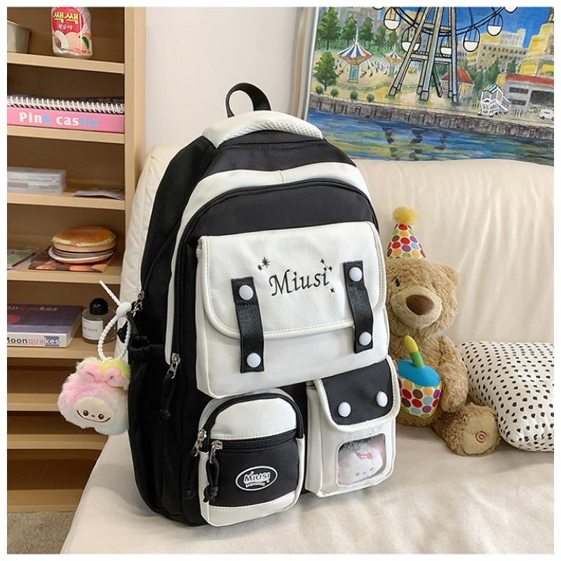 Школьный рюкзак новый высококачественный в стиле колледжа свежий и милый рюкзак конфетных цветов для учеников средней школы легкий рюкзак