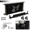 AN10 10Row Aluminum Oil cooler W/ 262mm Mounting Bracket Kit Trust Type  7/8"-14 UNF accessories for vehicles Black/Blue