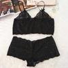 Erotic Lace Lingerie Set With Sheer Tulle And Adjustable Straps For Romantic Nightwear