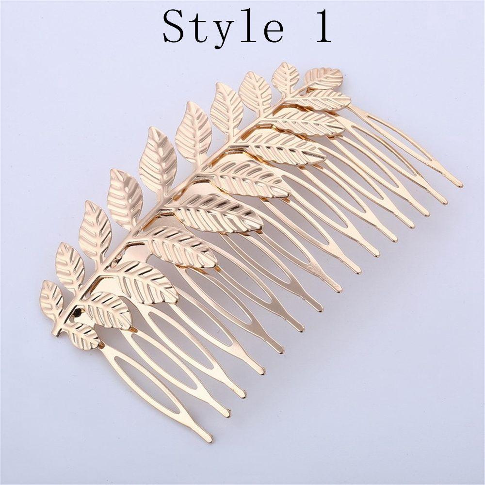 Женская мода золотая шпилька-невидимка головной убор заколка-листик заколка для волос гребни для волос заколки для девочек