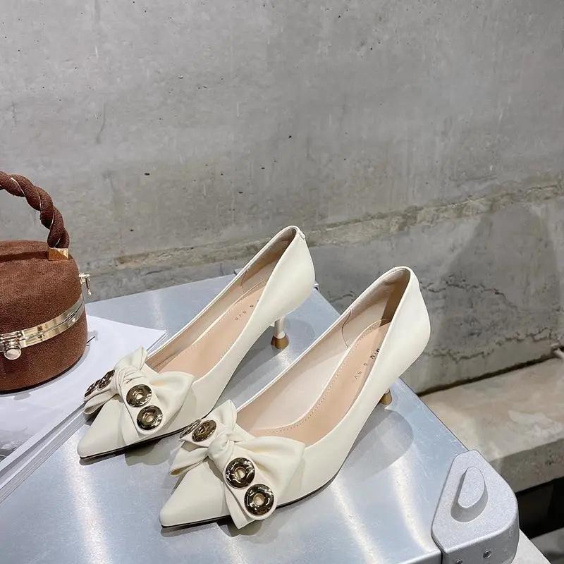 Cresfimix Sapatos Femininas Women Fashion Sweet High Quality Green Bow Tie High Heel Shoes Lady Office & Party Stiletto A453