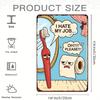 Funny I Hate My Job Oh Please Metal Wall Sign x Inch Cartoon Toothbrush Toilet Paper Art Humor Decor for Home Office Garage
