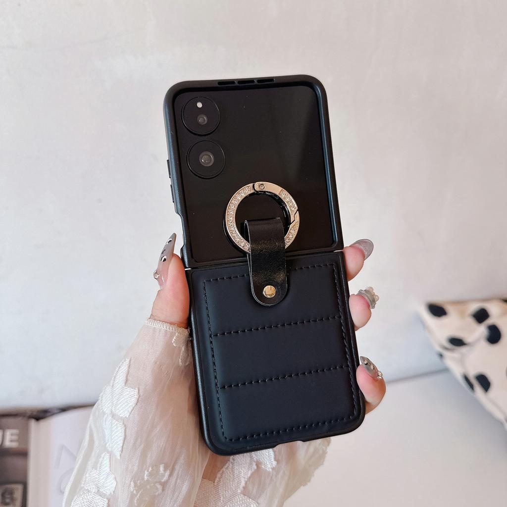 Ring Buckle Suitable Mixflip2 Phone Case Folding Mixflip Leather Pattern Protective Cover
