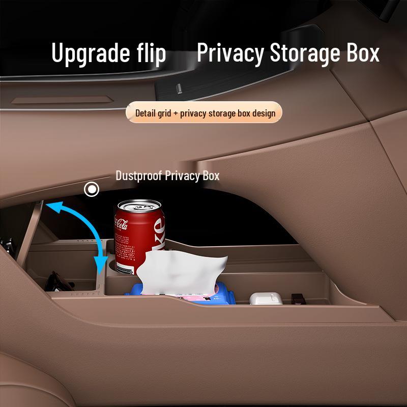 Leapmotor C11 Center Console Silicone Storage Box - Fits 26 Models, Multipurpose Double-layer Design