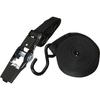 TRUSCO Simple Binding 25mm X Double Hook Black Ratchet Belt, 5m, Type, (with Function), TSB-255F-BK