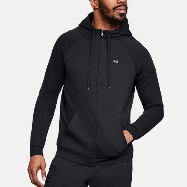 Under Armour Rival Fleece Logo Hoodie Jacket Men Hoodie Black 1320737-001