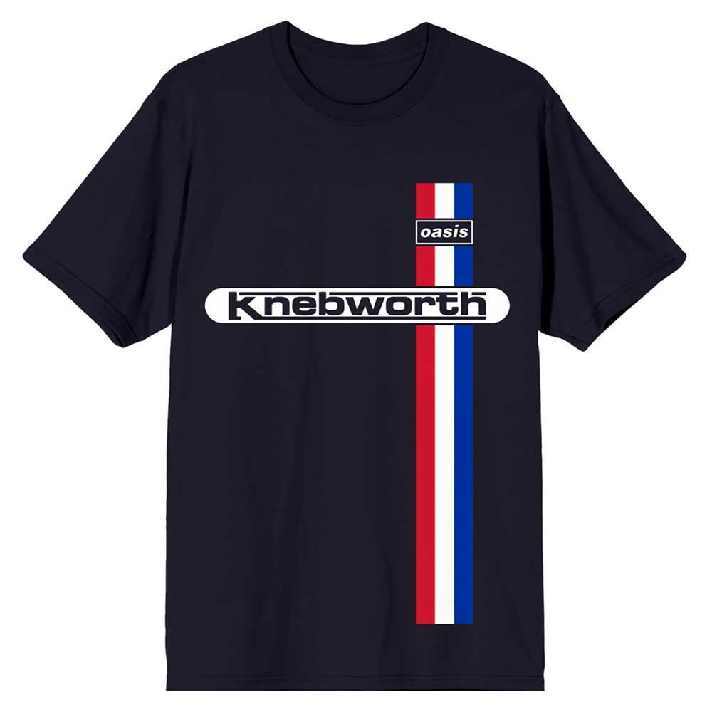 Oasis Unisex Adult Knebworth Vertical Stripe T-Shirt