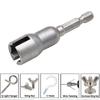 With 65mm Hexagonal Handle for Electric Screwdriver Natural Slotted Butterfly Hole Socket Wrench Wing Nut Socket Tool