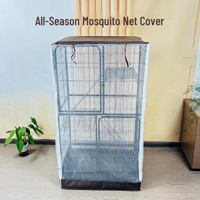 Двухслойный сетчатый чехол для клетки кошки: Защита от комаров, дождя, ветра и солнца