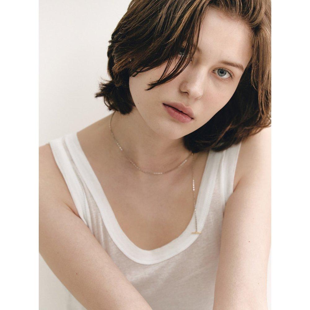 [Byhyeres] Noiyu Silver (C) Toggle Bar Necklace Bh3N39365C9500