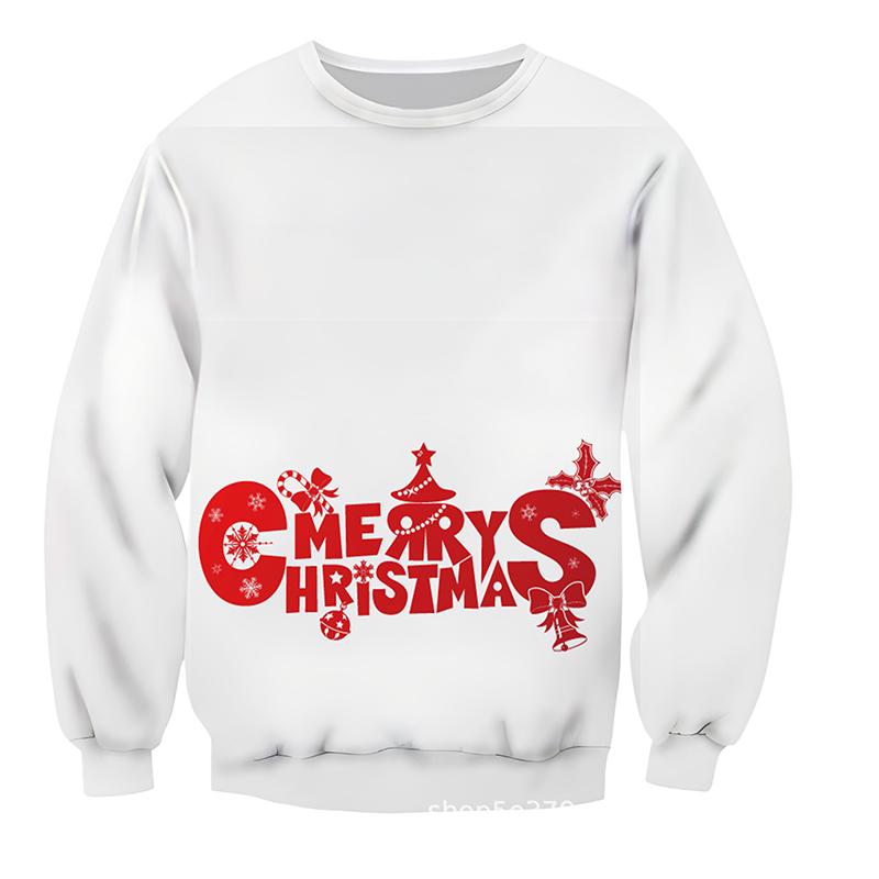 2023 Рождество Хэллоуин узор повседневный свитер с длинными рукавами модный спортивный свитер с круглым вырезом