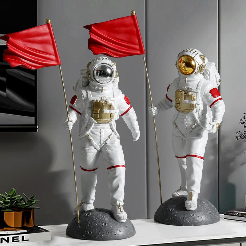 Креативный красный флаг астронавт украшение гостиной винный шкаф простое украшение для дома украшение рабочего стола офиса