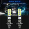 12SMD-5050 6000K Super Bright 55W LED H1 Car Fog Light DRL Headlight Driving Bulb Turn Signals
