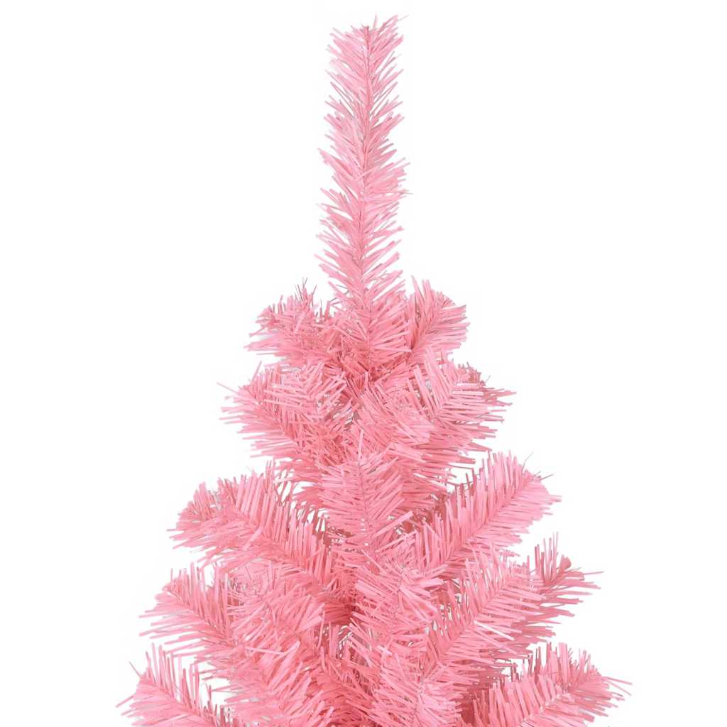Christmas Tree with 300 LEDs and Stand Pink 180 cm PVC