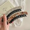 Acetic Acid Leopard Print Hair Clip Large Size Vertical Clip Creative Acetate Banana Clip  Girl