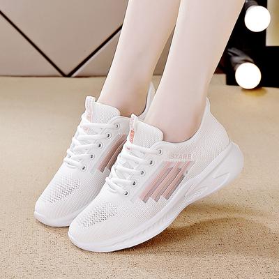 Женские повседневные кроссовки 2024 года, весна и лето, новые сетчатые, дышащие, с вырезами, студенческие, повседневные, универсальные, спортивные, кроссовки