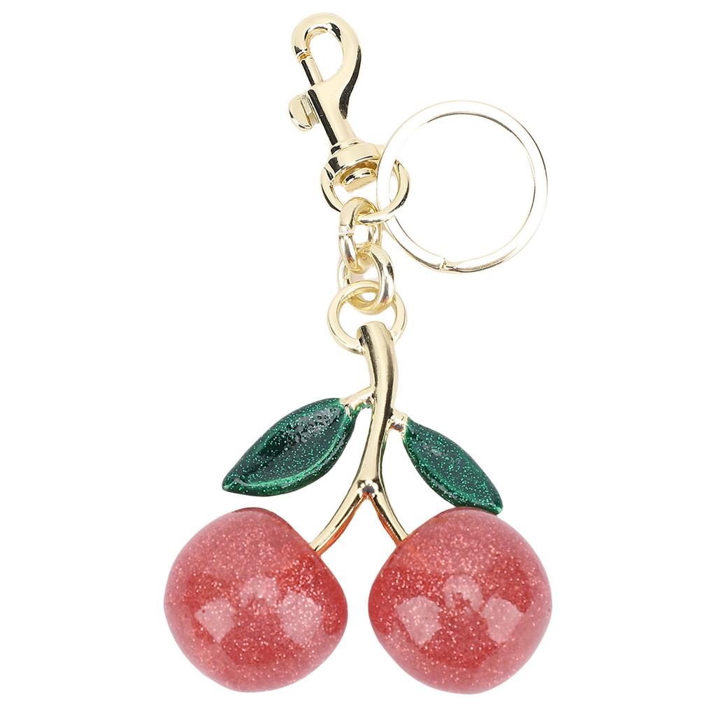 Брелок-подвеска для сумки в виде блестящей вишни, стильный женский, милый, для кошельков, сумок, автомобильный брелок