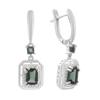 Серебряные серьги с топазом Лондон Блю 2.429ct (2196006)