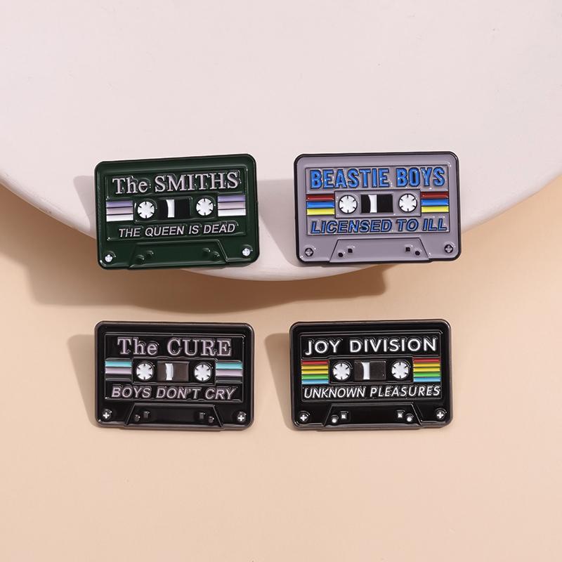 Music Tape Card Enamel Pins Custom Retro Tapes CD Badges Brooches Pleasures Punk Jewelry Metal Gifts To Music Students