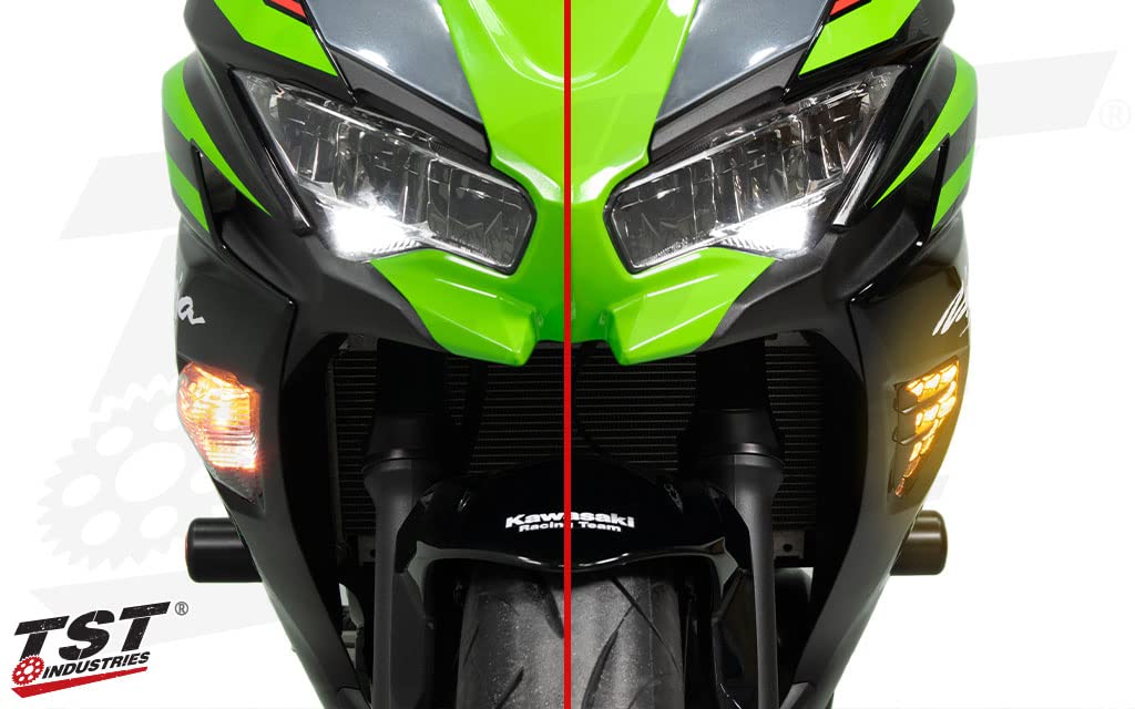 Передний светодиодный указатель поворота TSTNEXUS (стандарт) ZX6R(13-24)ZX25RZX4RNINJA1000(17-24)NINJA650(12-23)НИНДЗЯ400(18-23)НИНДЗЯ250(13-23)ФЛК02