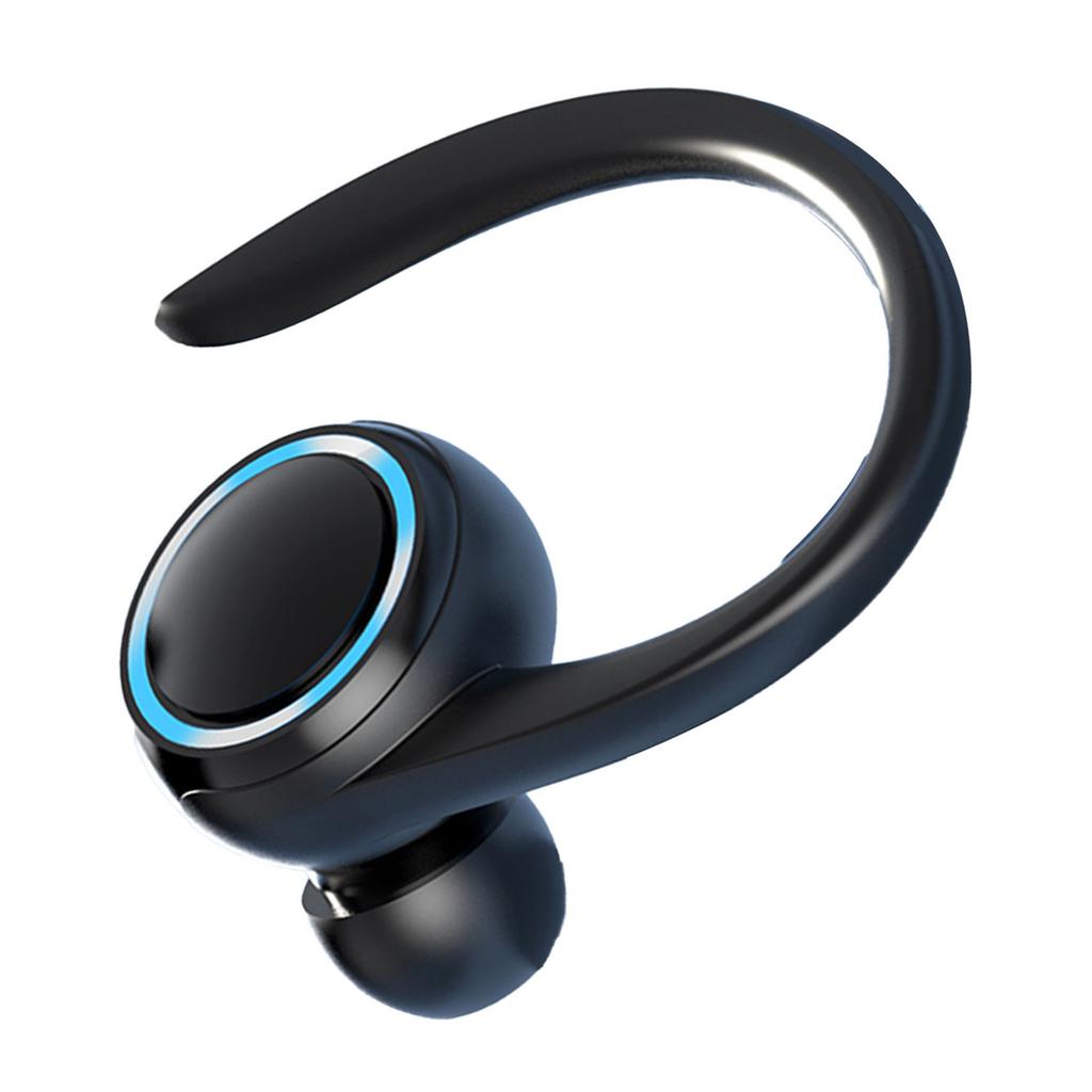 Беспроводная бизнес-гарнитура 1S Водонепроницаемая Подвесная Одинарный наушник-крючок для уха BT5.2 Шумоподавление Спортивная Стерео Музыка