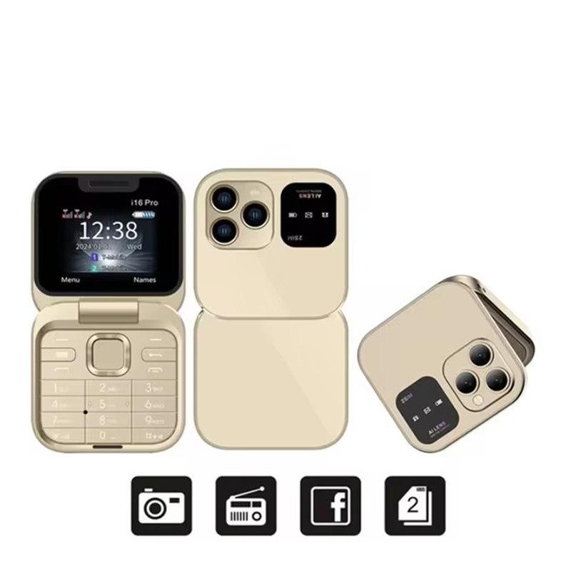 Маленький складной мобильный телефон с автоматической записью вызовов, быстрым набором, двумя SIM-картами, задней камерой высокого разрешения, раскладными телефонами, сотовыми телефонами