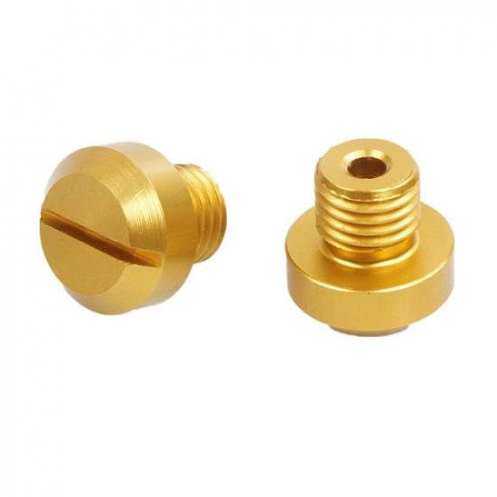 2pcs Universal Aluminum M10X1.25 Motorcycle Mirror Hole Plug Screw Cap Bolt