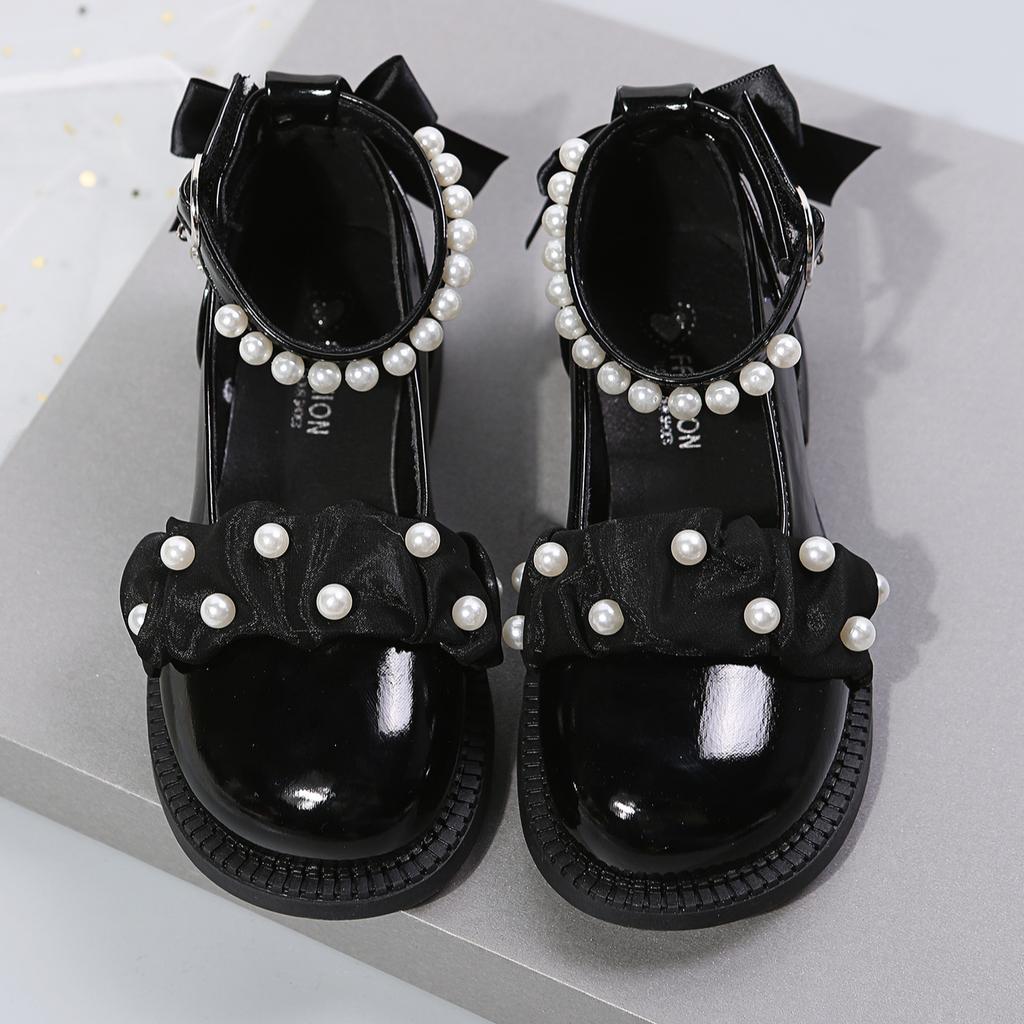 Кожаная обувь для девочек Весна и Осень Детская обувь на мягкой подошве Туфли принцессы для детей среднего и старшего возраста Обувь для выступлений для девочек