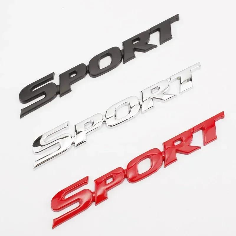 3D Metal SPORT Logo Fender Emblem Rear Trunk Badge Sticker HRDJ4 Decals for Toyota Highlander Yaris Corolla Camry CHR Car Accessories