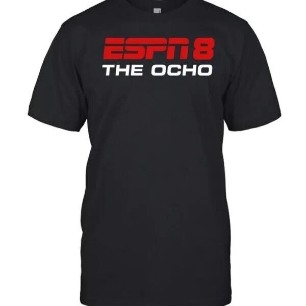 Футболка Espn 8 The Ocho Топы Футболка Подарок Унисекс Футболка Топы Размер от S до 4XL