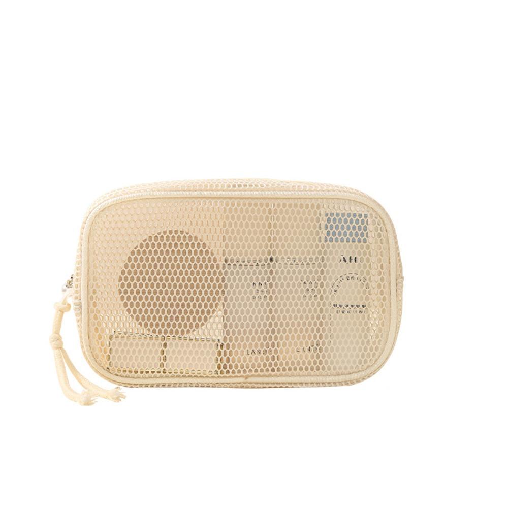 Portable Mesh Makeup Bag Gauze Toiletry Bag Portable Travel Storage Bag  Business