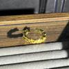 Elegant and fashionable stacking yellow diamonds, gold bright diamonds, personalized opening rings, women's light luxury niche design,