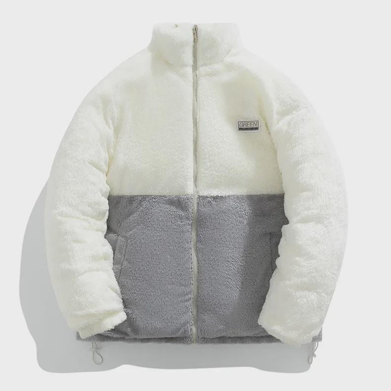 Куртка унисекс из овчины и хлопка: Стильный, двухсторонний, мягкий и толстый для зимы