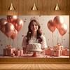 Фотофон для фотосъемки Декор на день рождения Фон для дня рождения для особого случая Вечеринка Sweet 16 Вечеринка в честь дня рождения