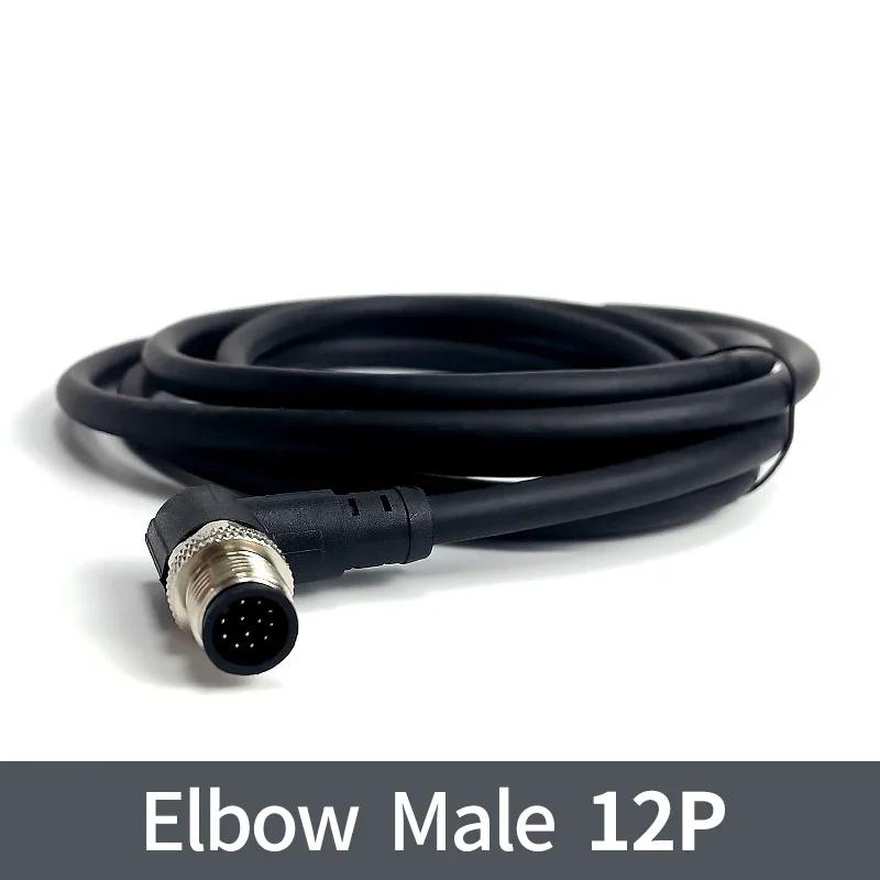 2 метра разъем датчика M12 водонепроницаемый кабельный разъем Male&Female 4 5 8 12Pin ПВХ Интегрированные литьевые разъемы M12