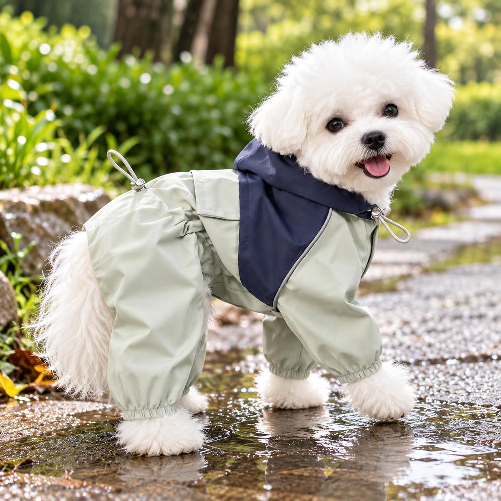 Wear-resistant Dog Raincoat Waterproof Dog Protective Suit New Pet Clothing for Small Dogs