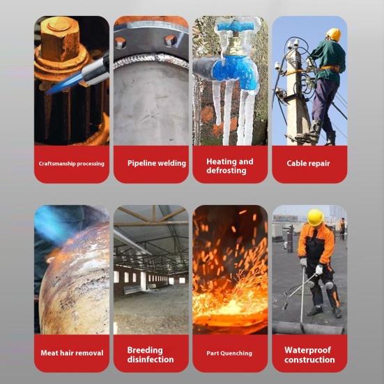 Propane Torch Weed Easy To Install Burner Kit Ergonomic Handle Multifunctional Flamethrower with Flame