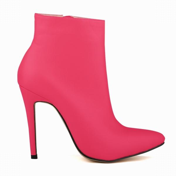 Женские короткие сапоги, сексуальные, с острым носком, с боковой молнией, на очень высоком каблуке, туфли-лодочки 2024, женская обувь для вечеринок, Botas De Mujer, большие размеры 35-42